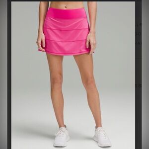 Lululemon Pace Rival mid rise skirt - Sonic Pink
size 10 - 
15” length